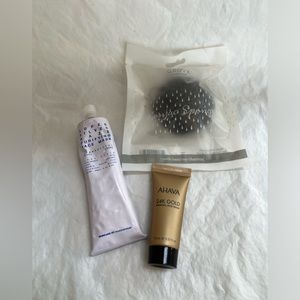 Skincare Bundle of SUPER SILVER HAZE  Mask + AHAVA 24 Gold Mask + Grove Sponge